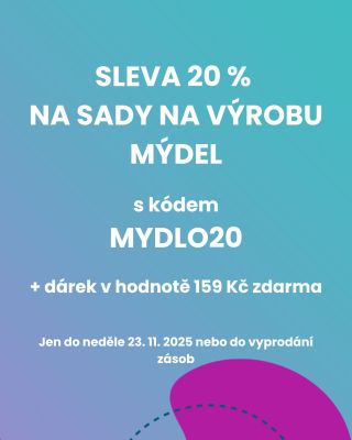 🎁 Nakup si dárky na Vánoce s báječnou slevou 20 % a dárkem v hodnotě 159 Kč ZDARMA! 🏃‍♀ Platí na všechny sady na výrobu...